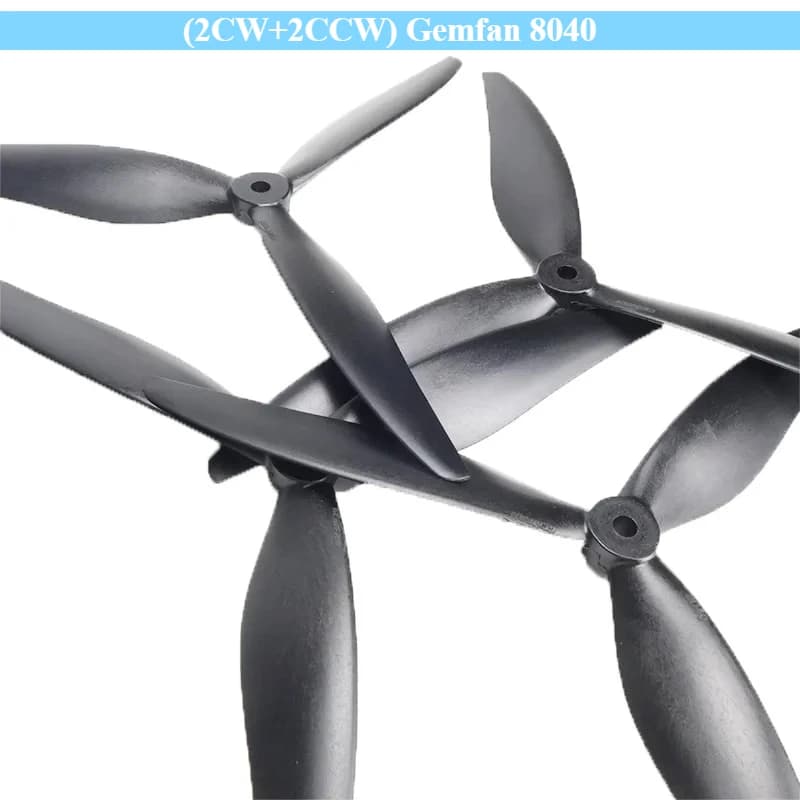 Gemfan 8040 8X4X3 3 pale 8 pollici 4 pezzi (2CW + 2CCW) Elica in nylon in fibra di vetro Cinelifter Quad Puntelli per LR8 RC FPV X-Class Drone