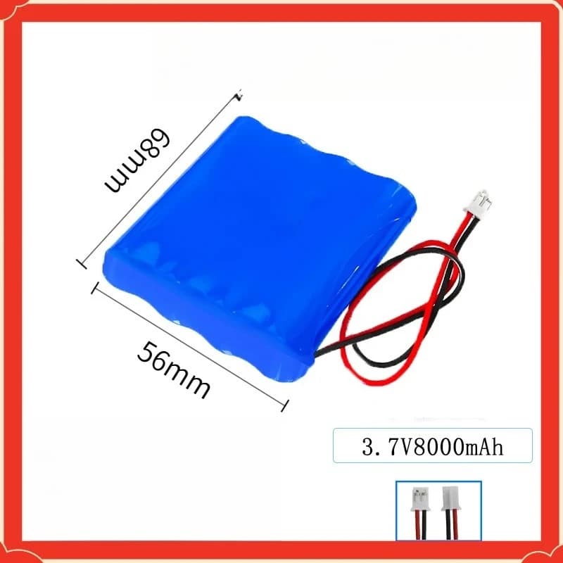 Batteria Solare 3.7V 15600mAh 18650 per Telecamere Reolink ed Eufy, Ricambio per Telecamere di Sicurezza Esterne CCTV, Pacco Batteria al Litio