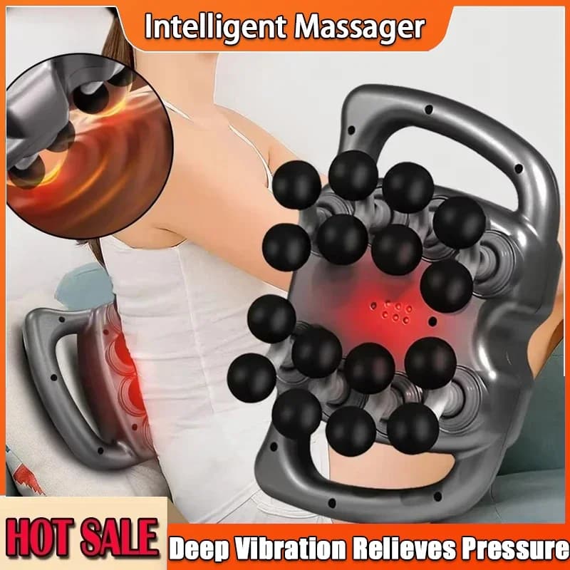 Professional muscle stripper High frequency vibration massager at 16 heads for body leg back waist shoulder - Deep fabric