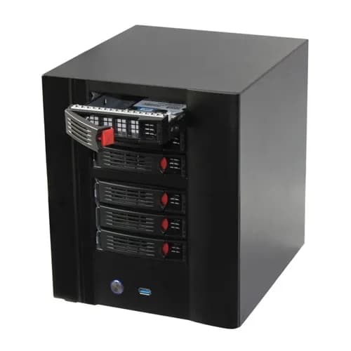 Sistema Barebone con custodia per server ATX orizzontale a 6 alloggiamenti Hot Swap con alimentatore ventola RAM CPU SSD-per archiviazione di disco rigido NAS