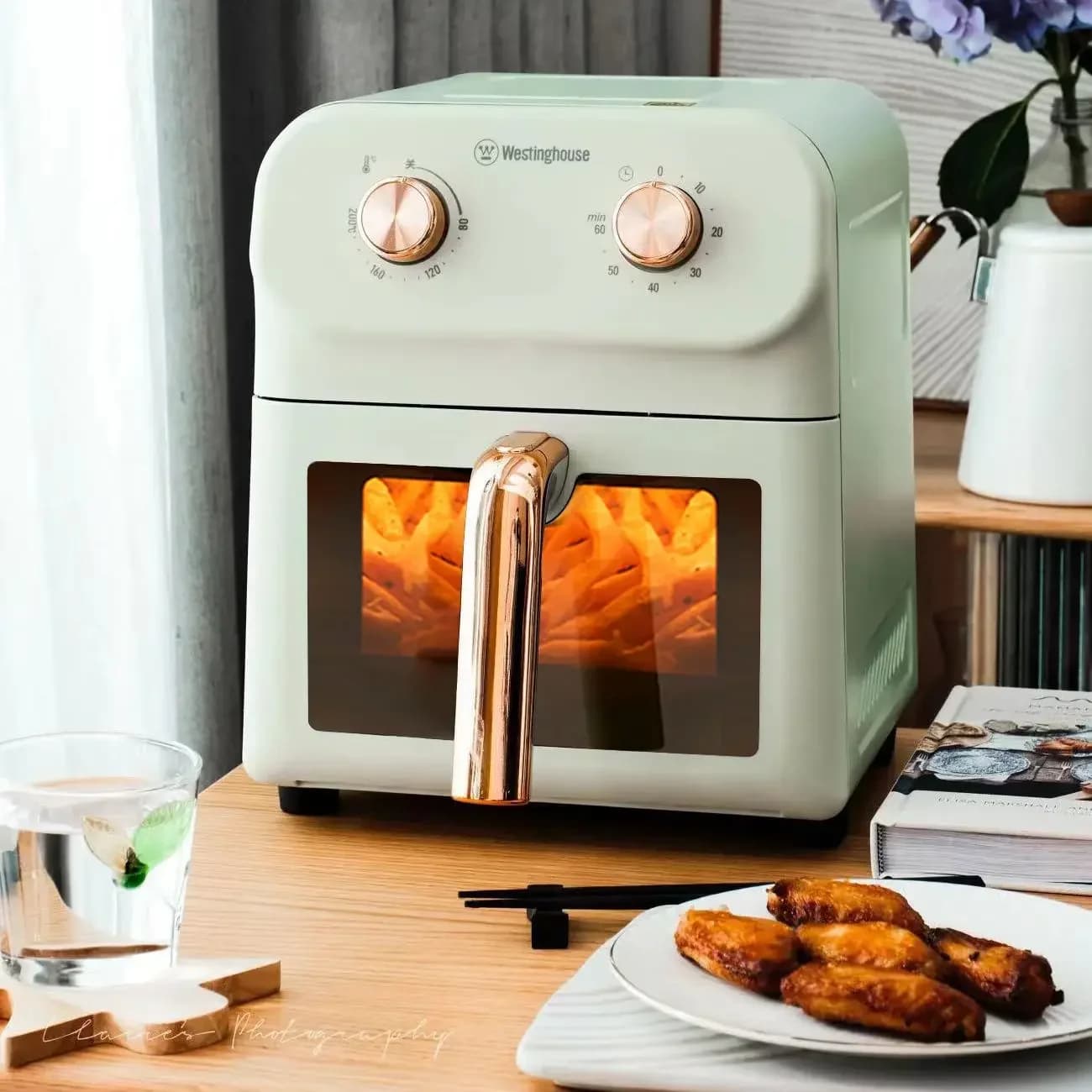 Air fryer new home metal cavity multi-function large capacity electric oven all-in-one intelligent