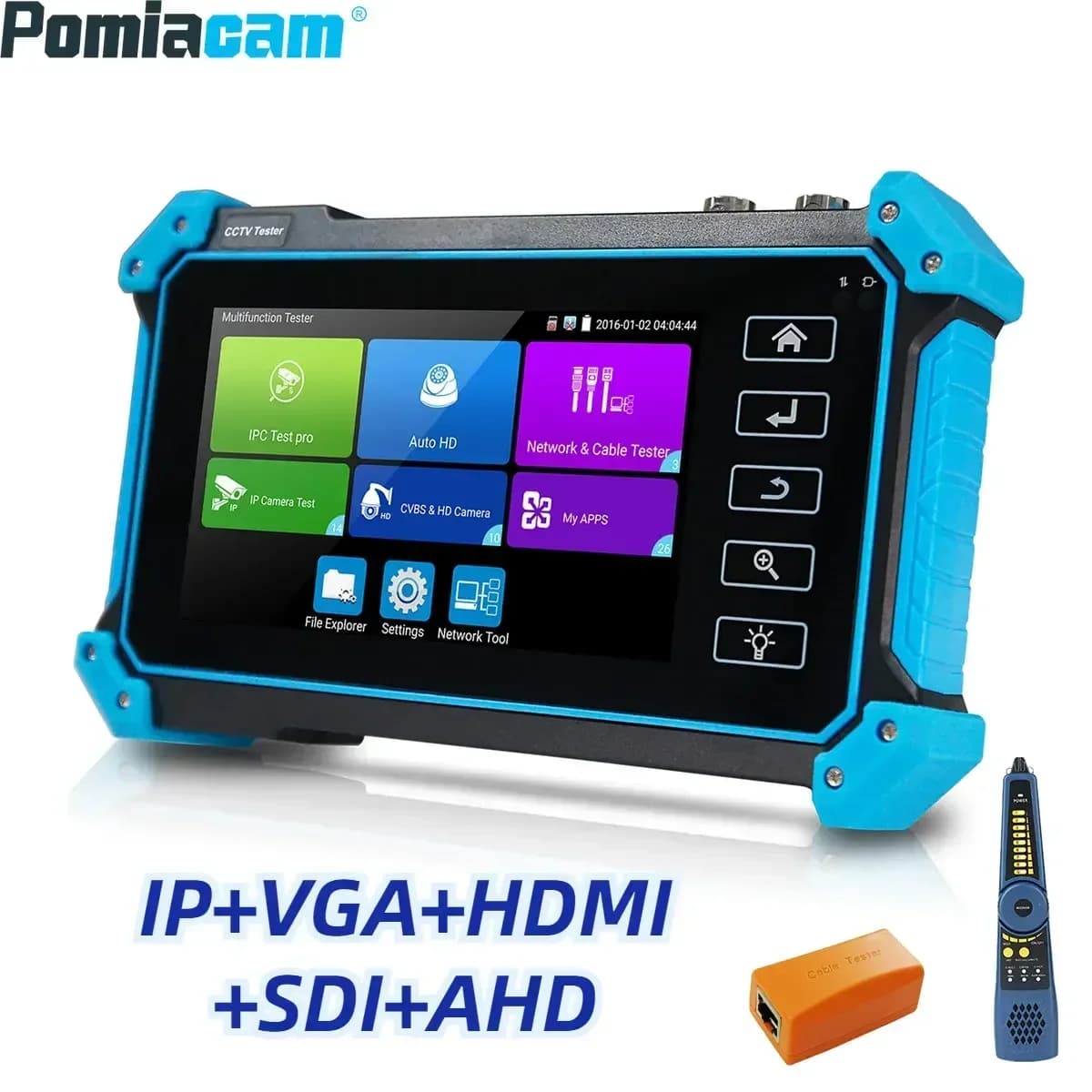 4K Ipc5100c Ipc 5200c plus Tester Ip Camera Cctv Monitor Security Monitor Analog Poe Tester CCTV Hdmi Utp Rj45 Network Cable Tester