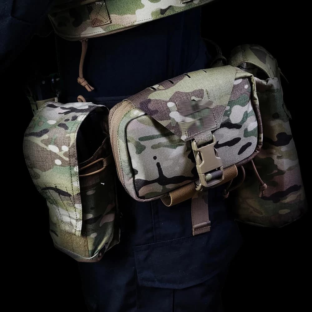 Kit di Pronto Soccorso Tattico a Rapido Dispiegamento GEN 2, Borsa Molle IFAK per Caccia, Emergenze e Sopravvivenza all'Aperto, Stile Cintura