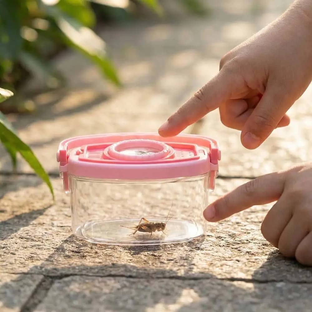 Exterior Set for Naturalistic Adventures: Pliers, Clips, Exploration Tool, Food Container, Clamp, Insect Sand, Collector