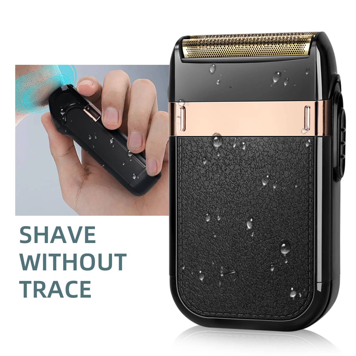 Kemei KM-2024 Floating Veneer Reciprocating Electric Shaver for Men, Powerful Beard & Mustache Trimmer with Replacement Blades