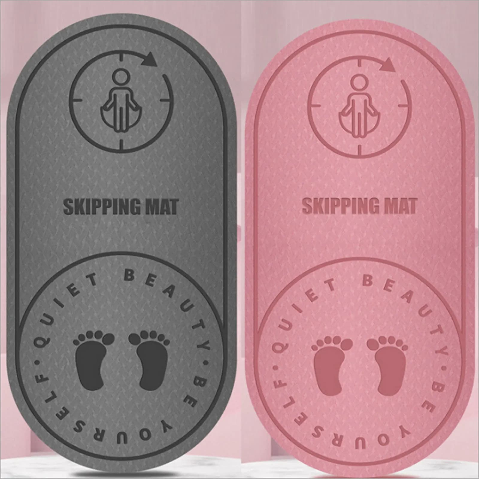 126 cm Jumping Rope Mat Home Gym Exercise Cushion Knee Guard Noise Reduction Rope Mat For Jumping Fitness Equipment