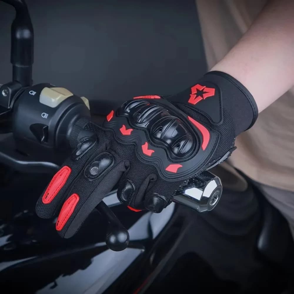 2026 Summer Motorcycle Gloves Men Black Full Finger Touchscreen Cycling ATV MTB Guantes Moto Luvas Bike Riding Glove Women Red