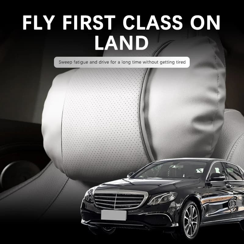 Poggiatesta per supporto auto per Mercedes Benz Classe E W213 Cuscino per collo in pelle scamosciata per auto Accessori da viaggio morbidi e confortevoli