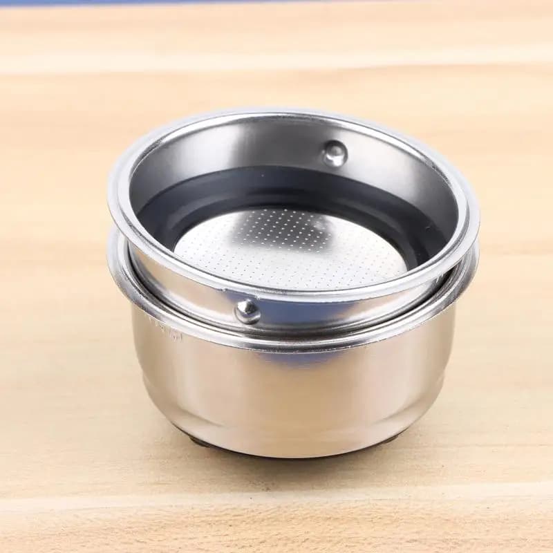 1/ 2 Cup Coffee Filter Basket 304 Stainless Steel Portafilter Espresso Coffee Machine Bottomless Filters Cups Filter For Coffee