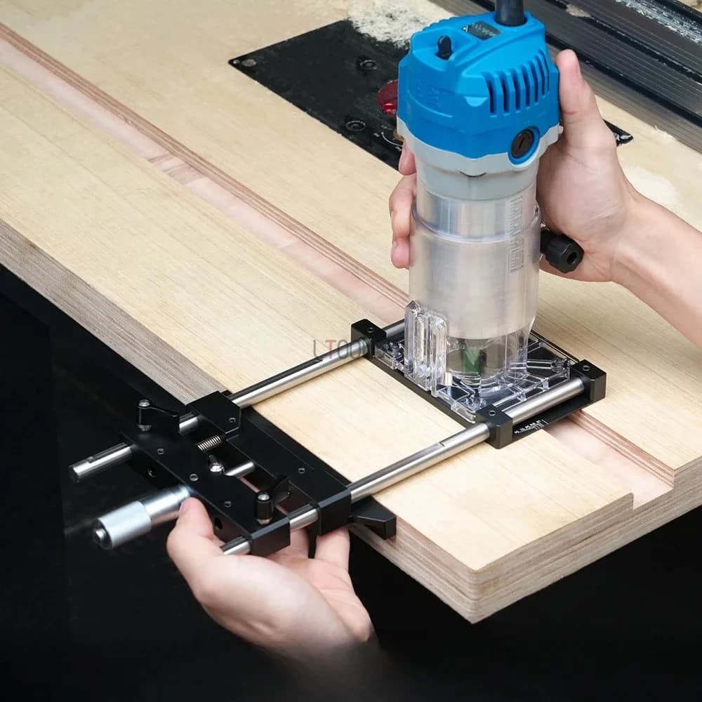 65 mm cutting machine edge railing bracket for 65 mm cutting machine edges Hoop positioning Tool for cutting edges Woodworking router mask