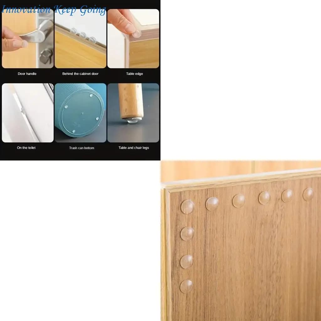 E65C Tampone in Silicone Trasparente Per Rialzo Altezza Mobili e Protezioni Pavimenti