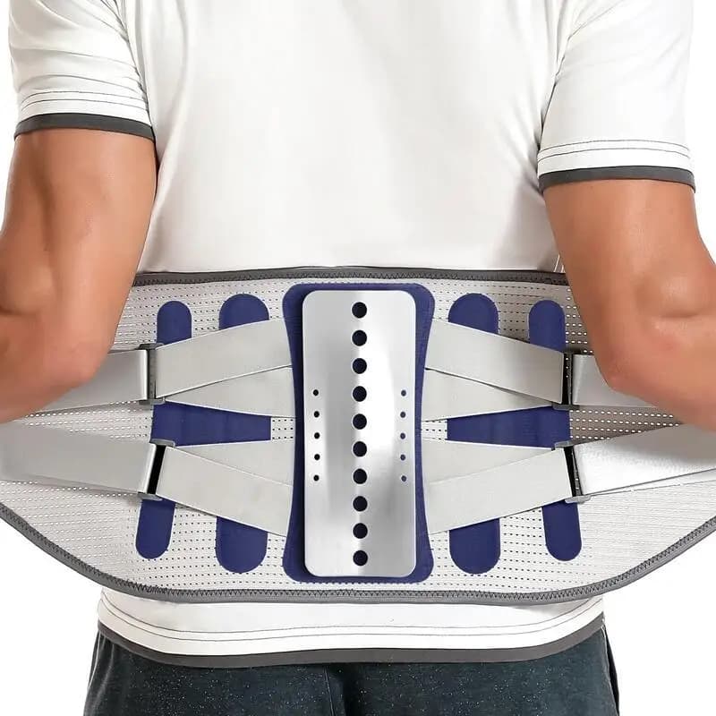 Tutore per la parte bassa della schiena Donna Uomo Cintura di supporto lombare con 4 supporti Soggiorni Sollievo dal mal di schiena per sciatica Scoliosi Ernia del disco