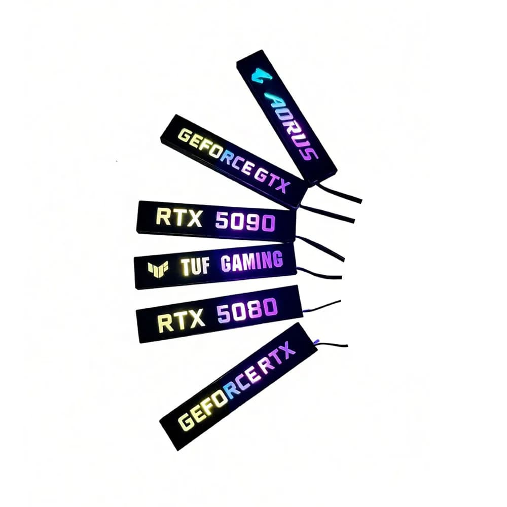 Pannello di illuminazione GPU ARGB 5090 5080, piastra posteriore VGA RTX4090 4070, piastra laterale scheda video MOD 3090, lampada da fede per armadio da gioco AURA SYNC