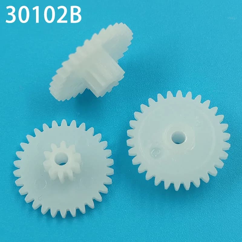 30102B 0.5M di Plastica POM Gear Diametro 16 millimetri 30 Denti 10 Denti Ingranaggio A Doppio Strato 2.05 millimetri Foro FAI DA TE parti di giocattoli Accessori