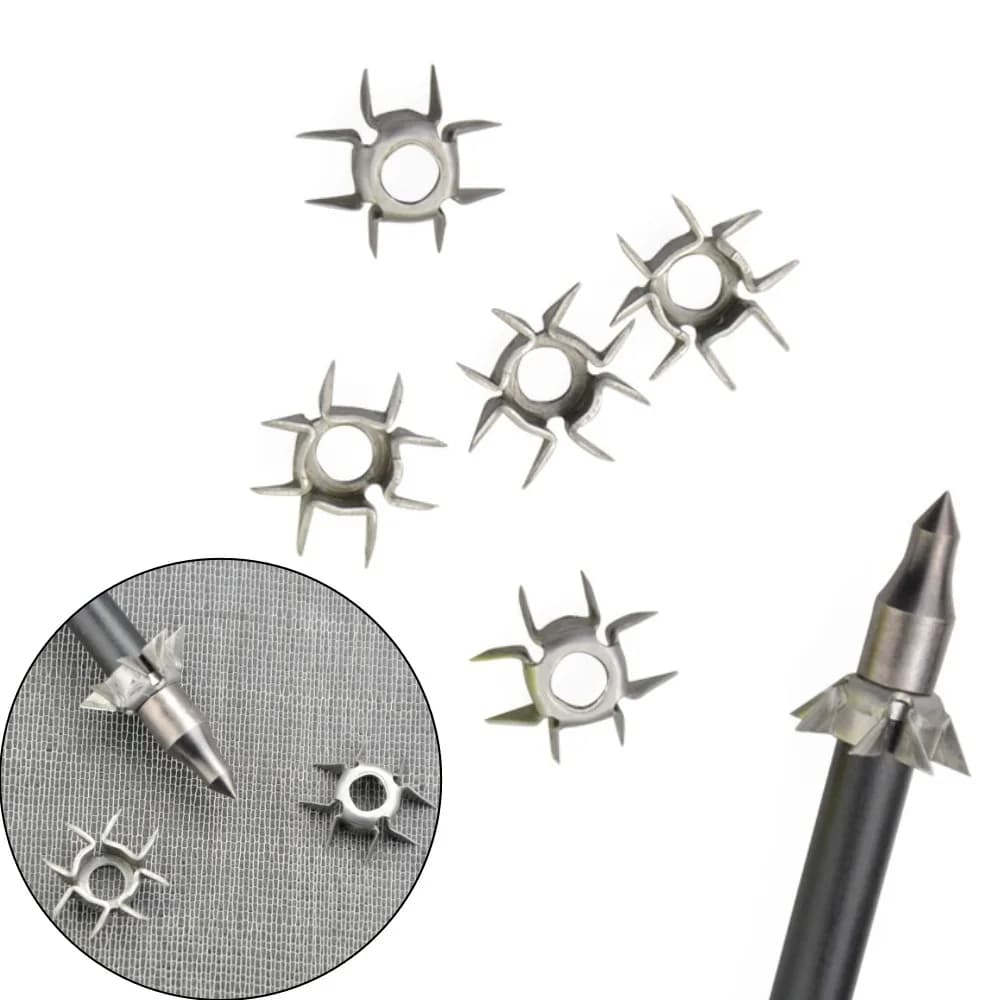 20/30/50pcs Punta di freccia Tiro con l'arco 8 Zampa Caccia Punta di freccia Punta di freccia Arco e freccia Tiro all'aperto Pratica di allenamento Bersaglio Consigli