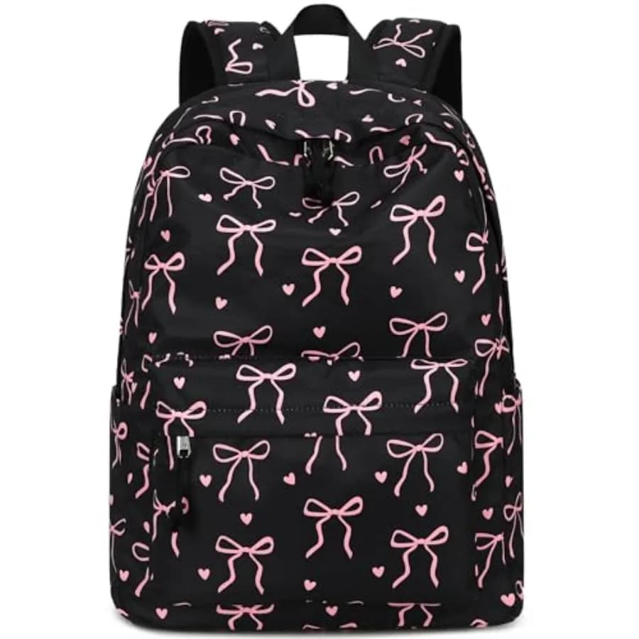 Zaino per ragazze, zaini scolastici, borse per libri per scuole elementari e medie, zaini per laptop da donna, L-17