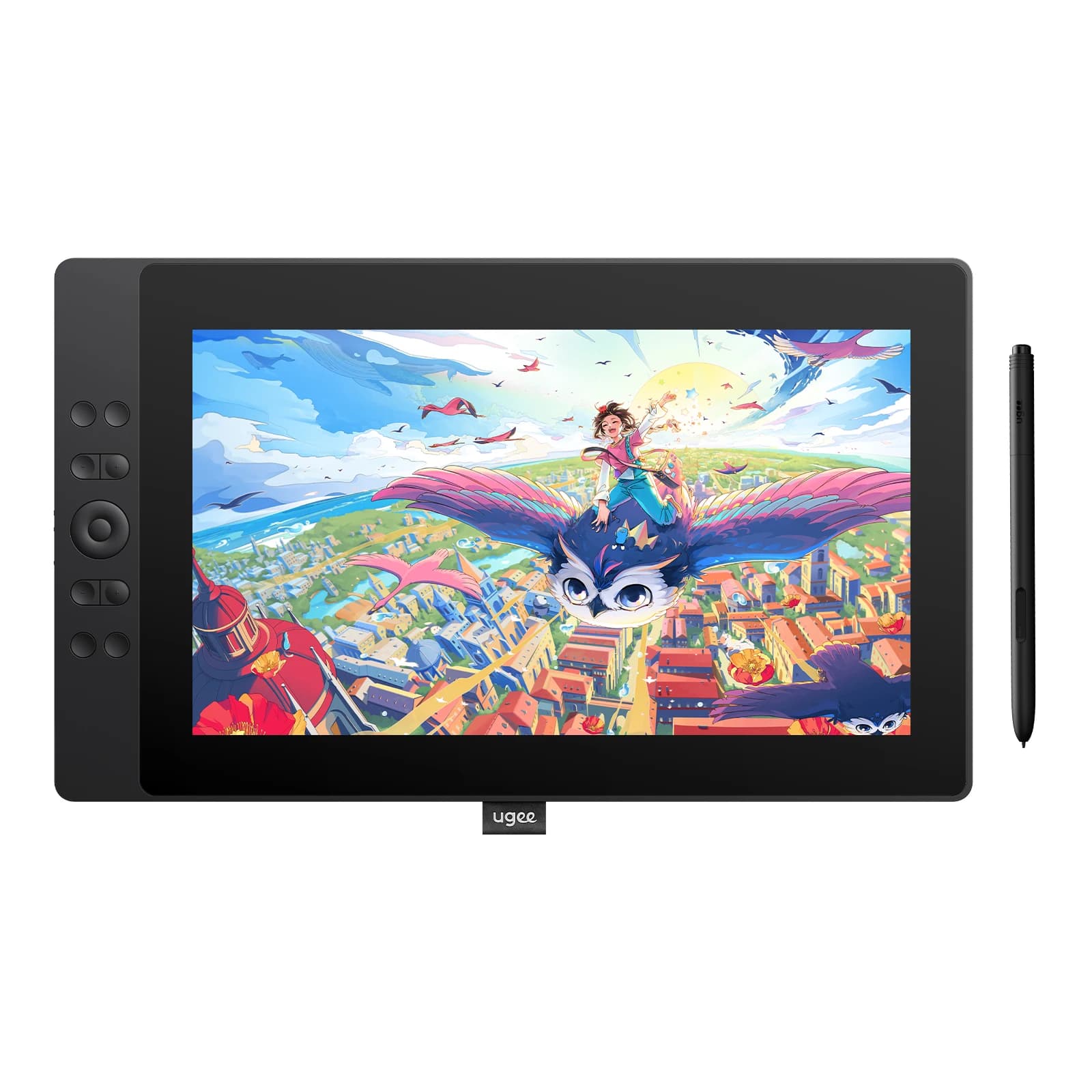 UE16 Disegno Grafica Penna Tablet Monitor 16K Livelli di pressione 15,4 pollici 10 tasti di scelta rapida per Windows Mac Android