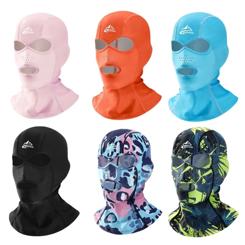 652F Lightweight Snorkel Mask Integrated Hat Full Head Suitable For Water Games