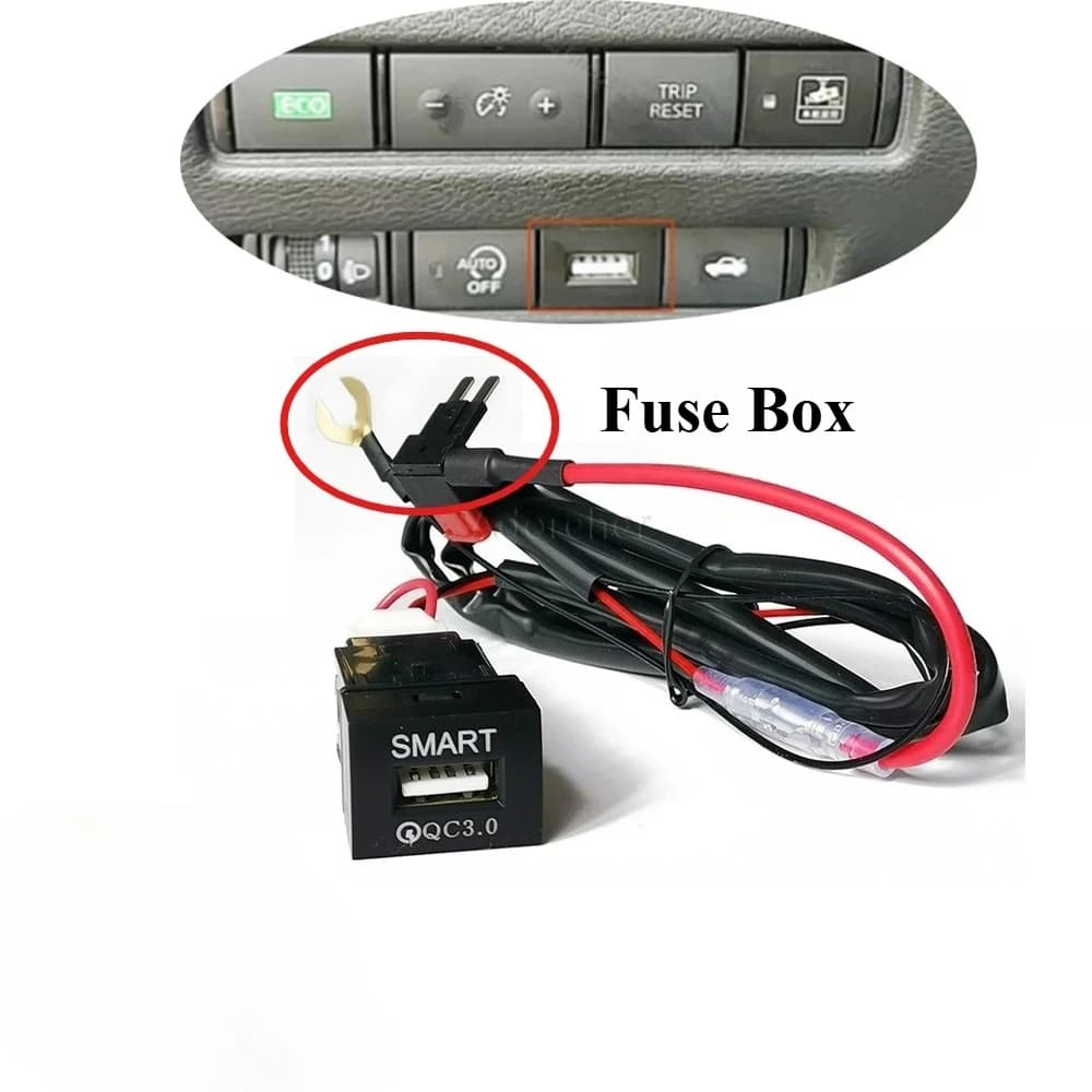 Compatible For Nissan Sylphy 2020 Teana DAYZ 2019 2020 Fast charger for car SMART QC3.0 USB interface socket Adapter for phone chargers