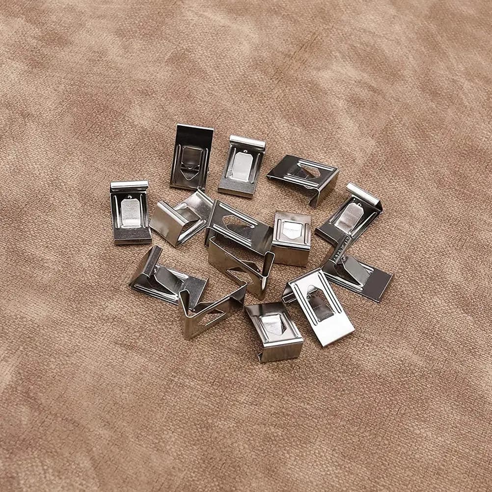 50Pcs Photo Frame Hanger Clip Metal Spring Turn Type for Hanging Pictures Fast Secure No Frame Damage 3D Printer Bed Clamp Tool