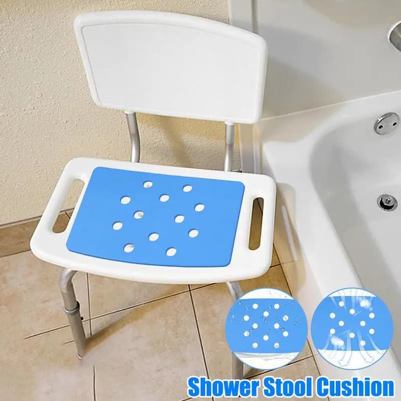 Cuscino per sgabello da doccia antiscivolo Tappetino per sedia da bagno antiscivolo Tappetino di sicurezza per bagno impermeabile Cuscino per sedile in EVA per accessori per vasca