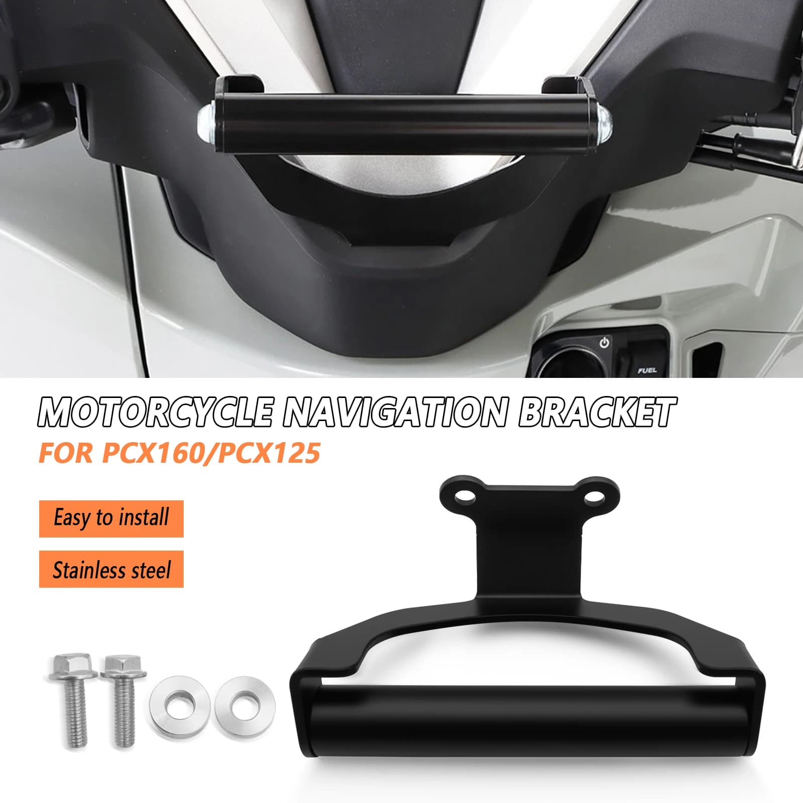 Per PCX160 PCX125 2025 PCX 125 PCX 160 2025 Nuovo Accessori Moto Supporto Del Telefono Mobile Del Basamento Staffa di Navigazione GPS