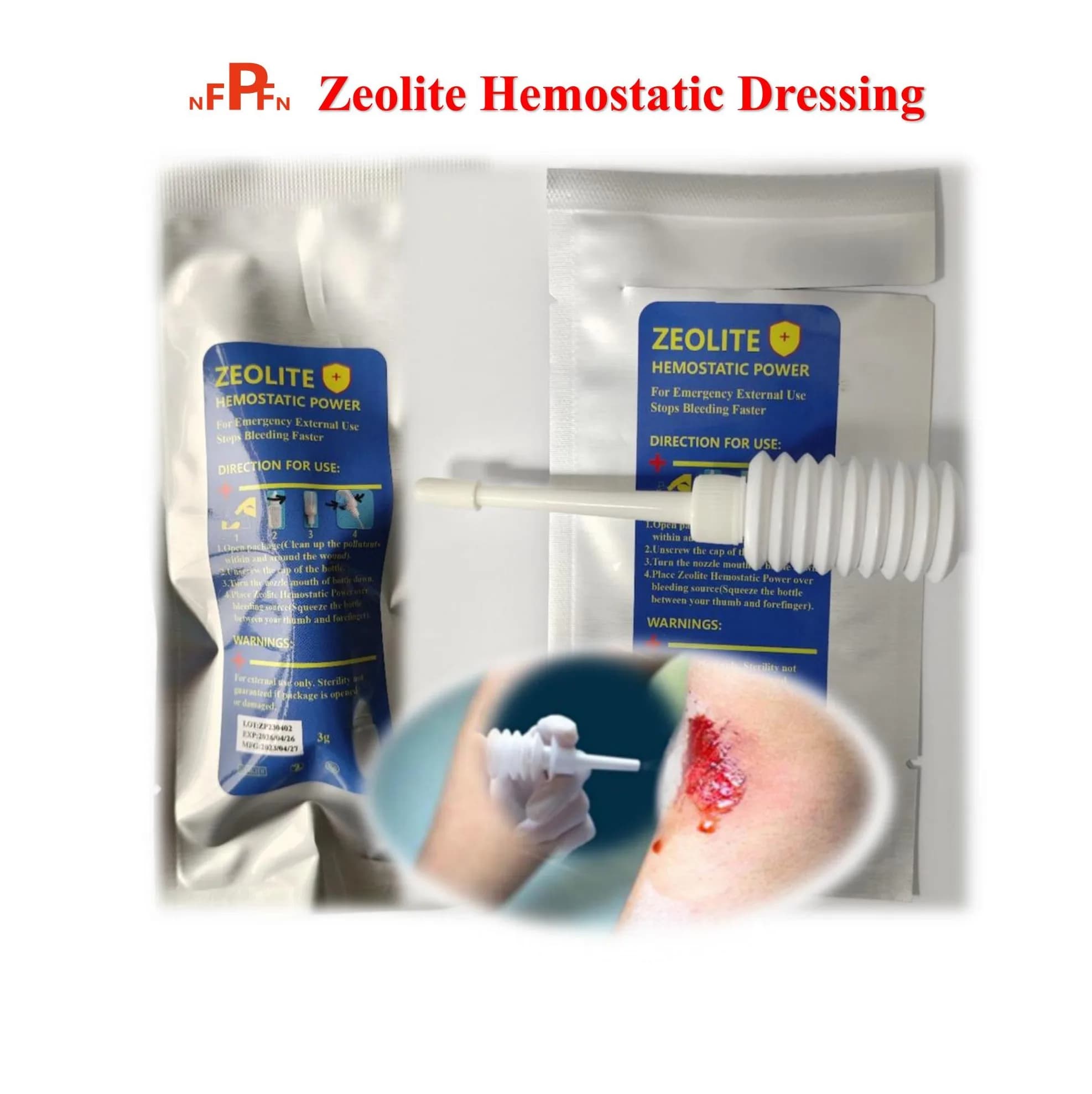 TCCC Tattico Zeolite Emostatico Medicazione di Potere Emergenza Esterna Vincolante Fasciatura Fissa Kit di Primo Soccorso Medicazione Medica della Ferita