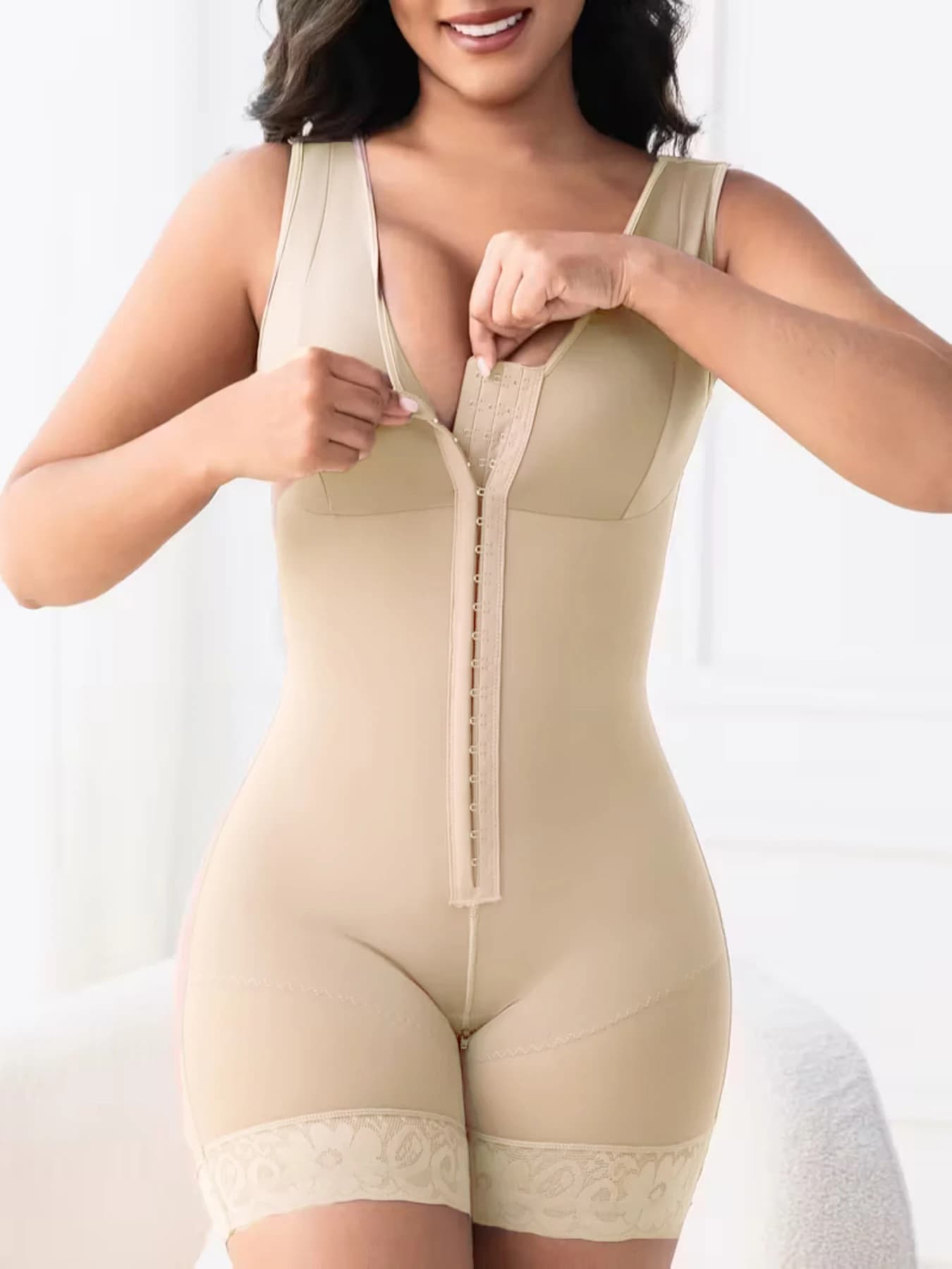 Fajas Colombianas: Guaina Modellante con Ganci e Reggiseno per Contenere la Pancia, Modellare il Corpo e Recupero Post-Parto