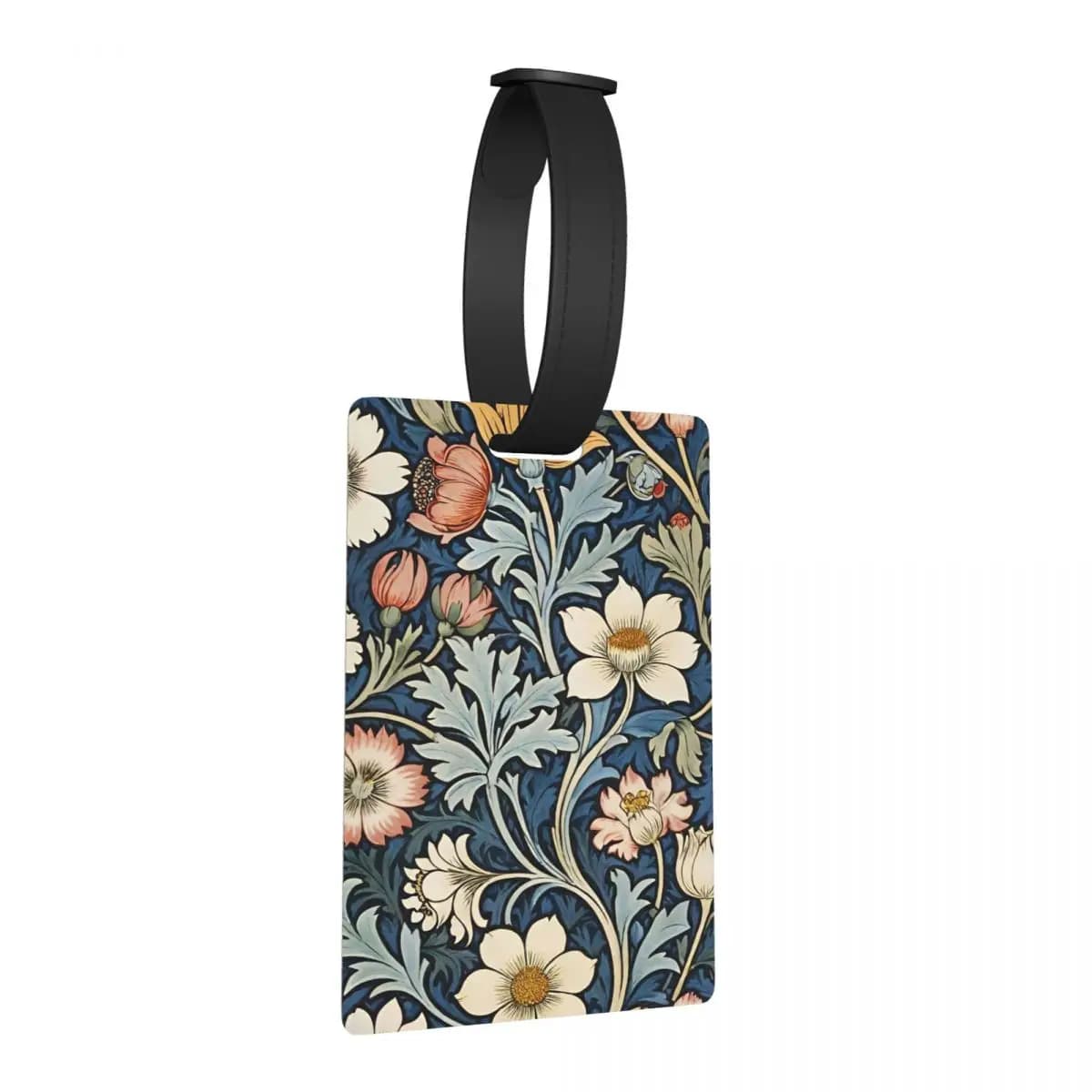Etichette per Bagagli con Cornice William Morris Botanical Bliss, Accessori per Valigie, Etichetta per Bagaglio da Viaggio, Porta Etichetta con Nome e Indirizzo