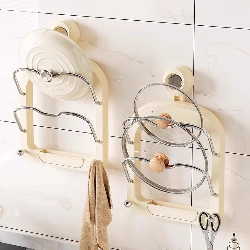Cremagliera per coperchio per pentola a doppio strato con ventosa da 1 pezzo, griglia per pannelli per verdure, griglia per cucina, senza punzonatura, con ganci e vassoio per l'acqua