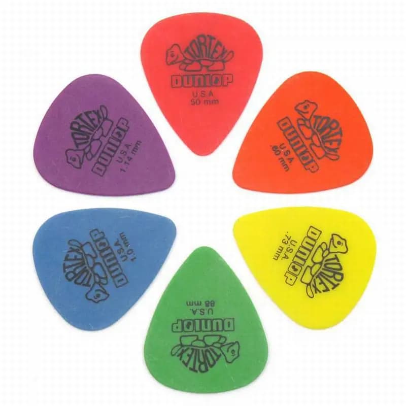 10 pezzi plettri per chitarra Dunlop parti per chitarra elettrica plettri accessori 6 tipi di plettri di spessore chitarra acustica