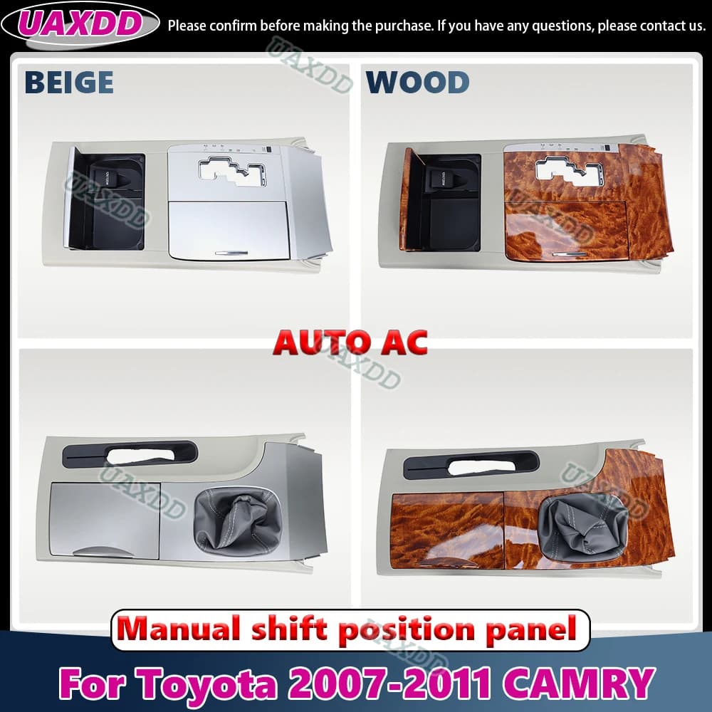 2 Din Car Interior stereo Ingranaggio manuale Portare un portabicchieri Per Toyota 2007-2011 CAMRY telaio Kit pannello fascia adattatore cruscotto