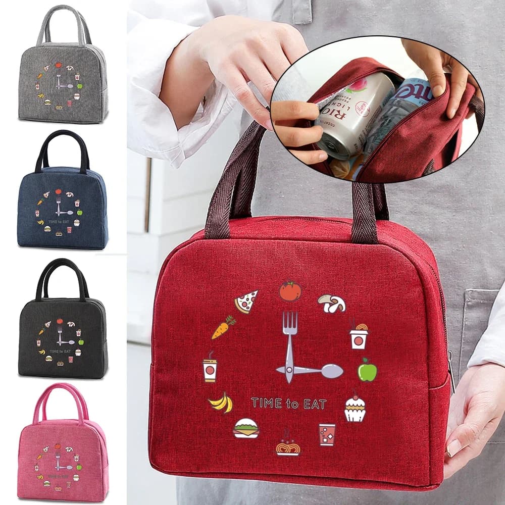 Borsa termica per il pranzo borsa termica per il pranzo da donna custodia per alimenti Cooler Warm Bento Box per donna uomo bambini Lunch Box per la scuola e il lavoro