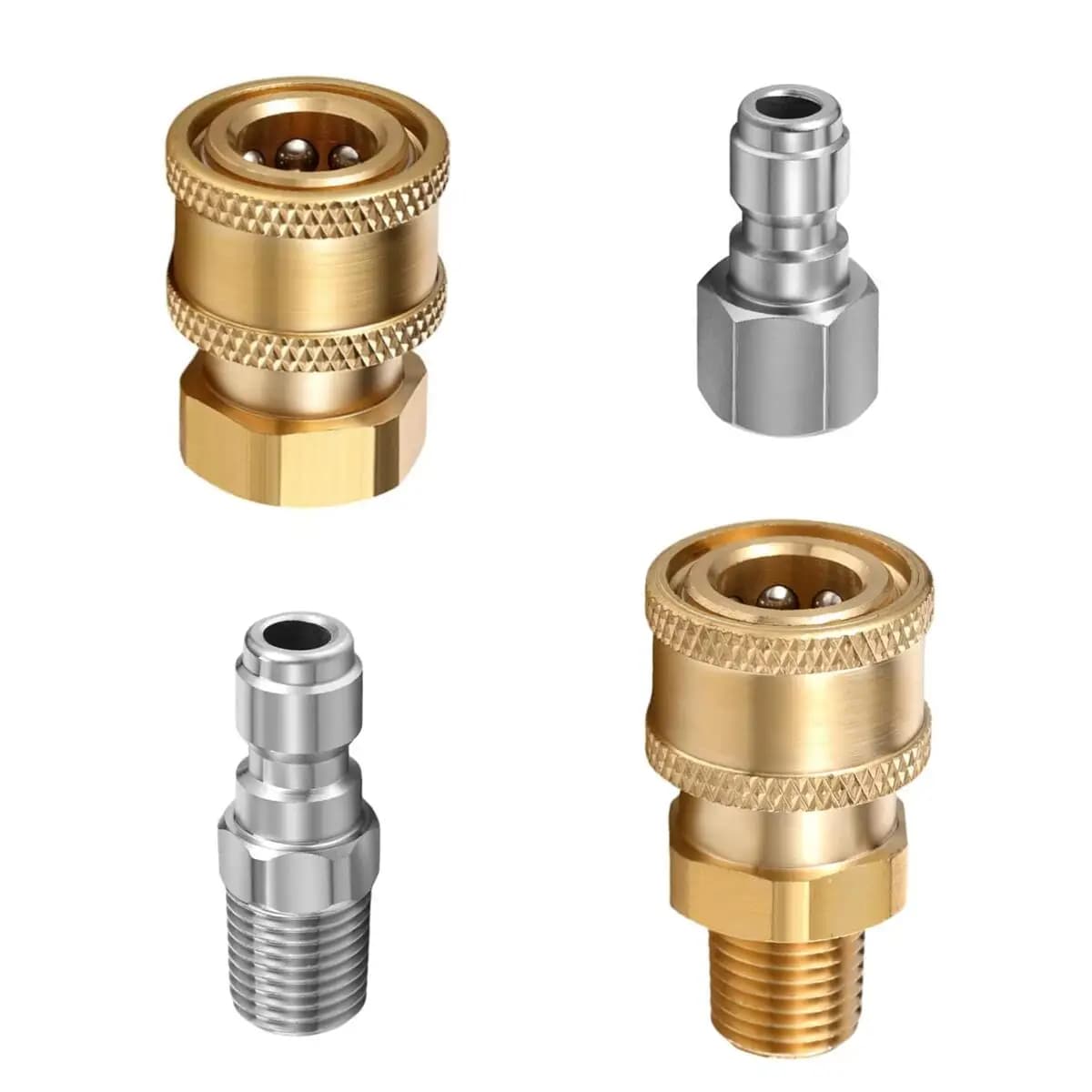 High Pressure Washer Nozzle 1/4" Quick Plug Connector Coupler With G1/4 Male Female Thread Fitting Adaptor
