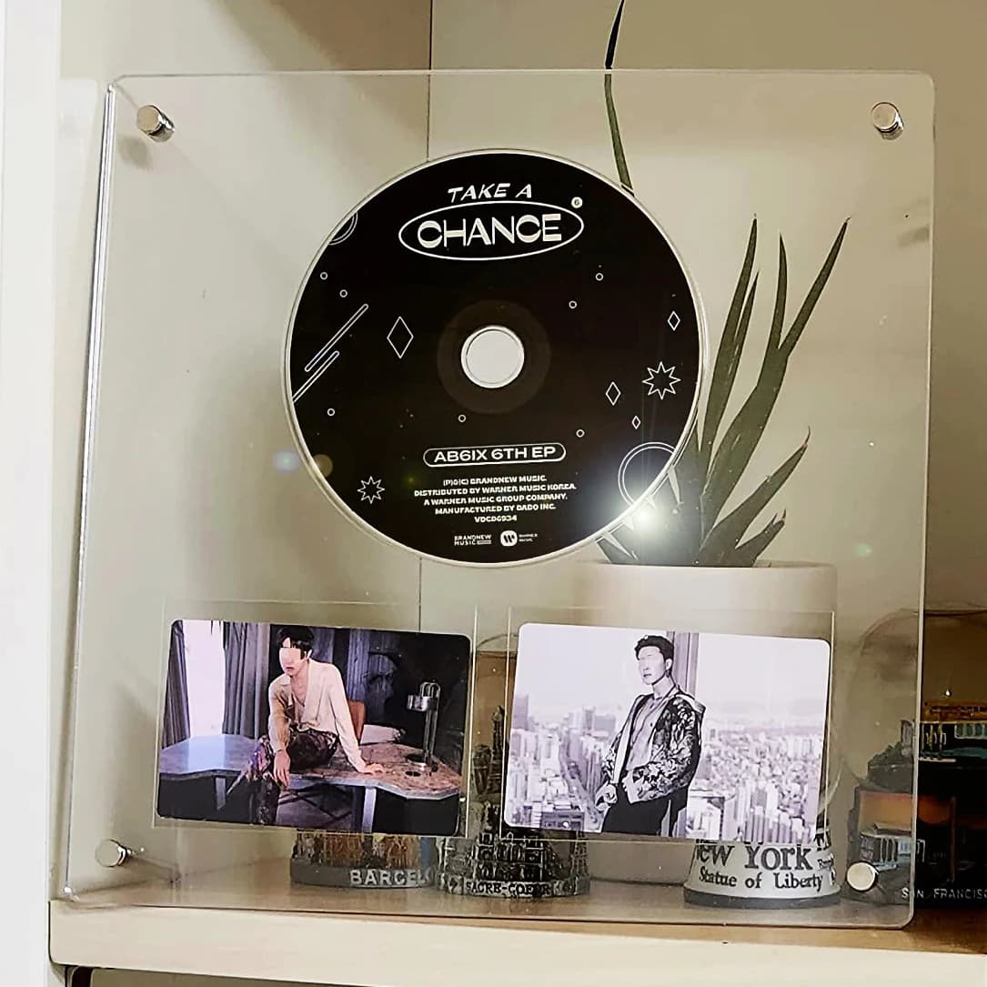 Cornice per foto in acrilico cornice magnetica Kpop Idol porta foto-carte CD cornice per Album espositore decorazioni per Desktop dosheslamexlimax