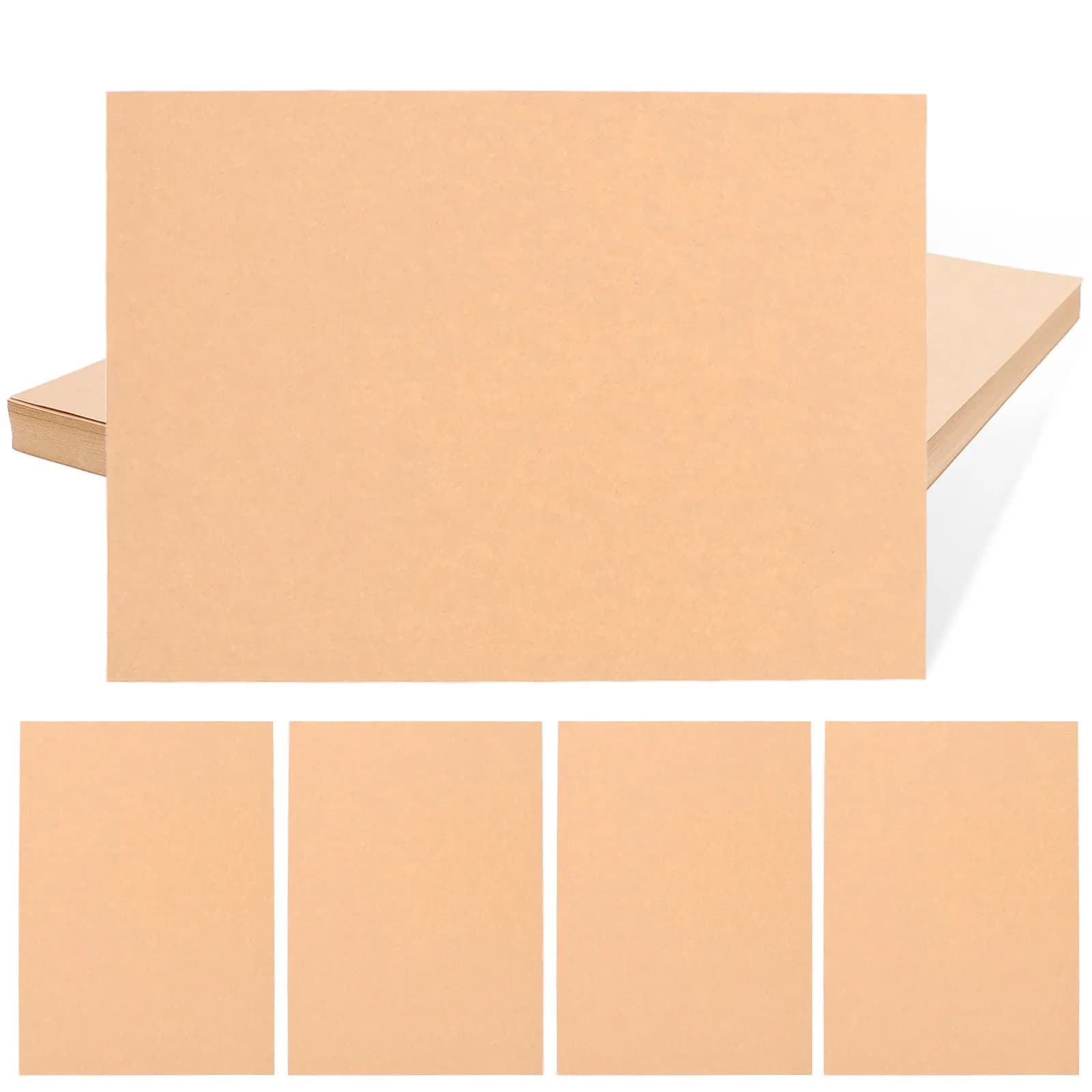 100 Sheets Kraft Paper DIY Craft Paper for Origami Handmade Cards Drawing Printing Blank Art Projects Lightweight Safe