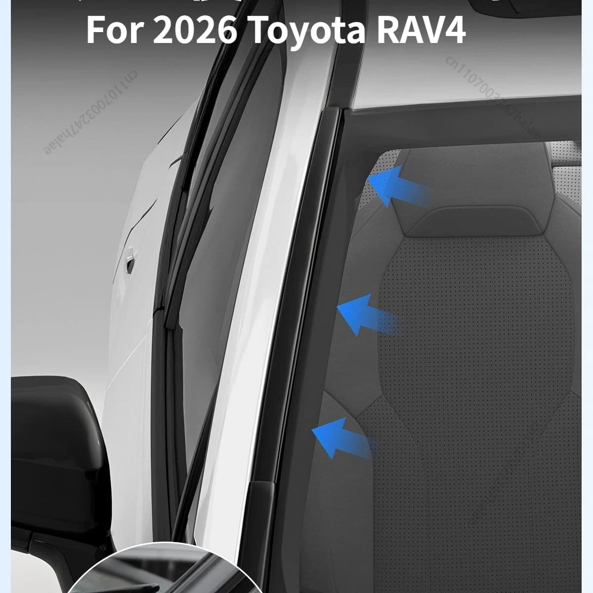 Front Windshield Window Soundproof Weather Stripping Sound Insulation Seal Strip Car Modified Accessories For 2026 Toyota RAV4
