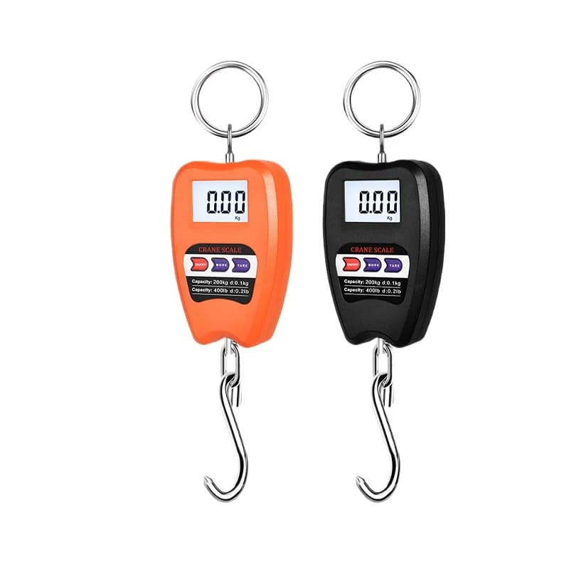 Bilancia elettronica per bagagli da 200 kg Bilancia digitale multifunzionale Display LCD Strumento di pesatura per bilancia con gancio per gru ad alta precisione da viaggio