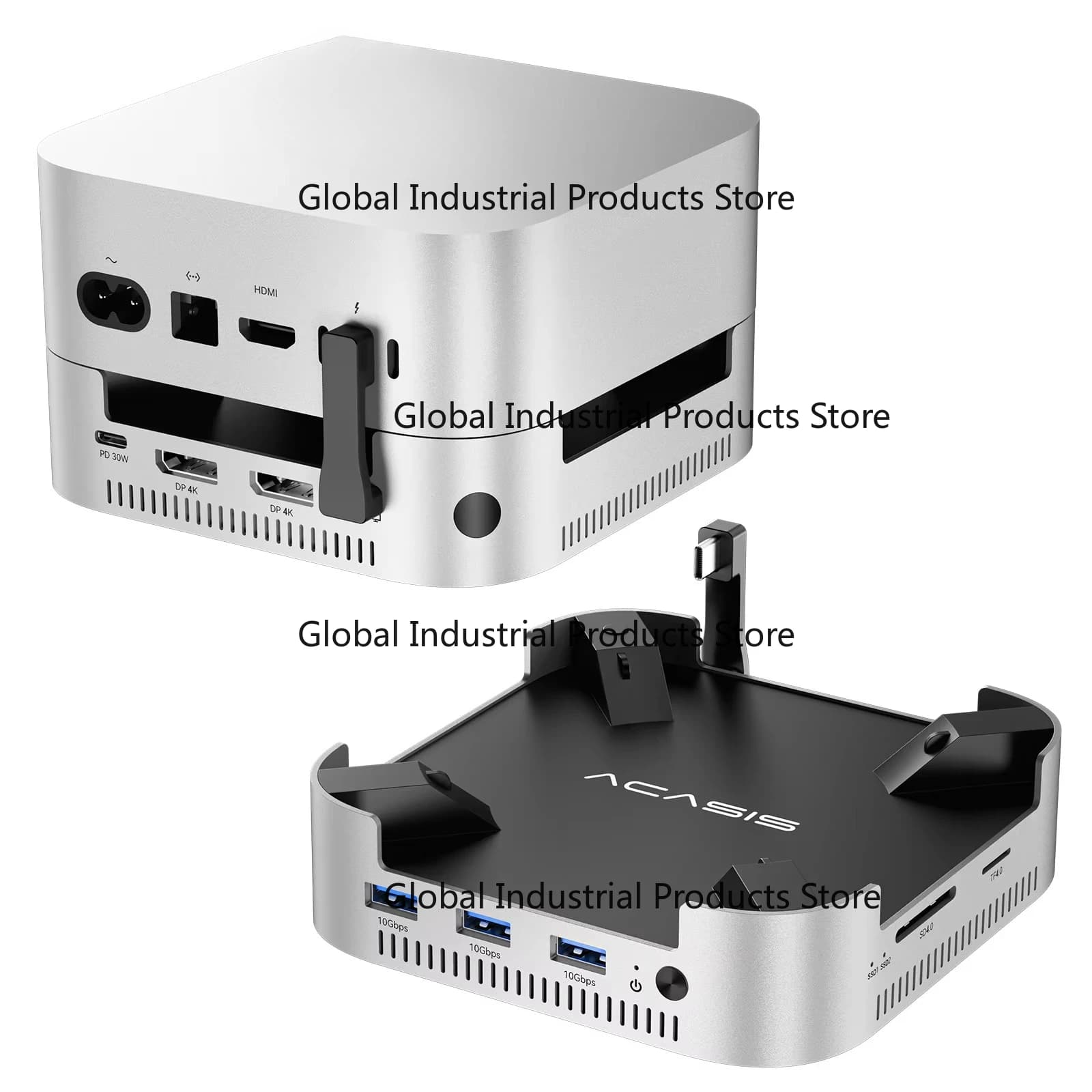 Enclosure per SSD M.2 NVMe Dual Bay da 16TB 40Gbps, Hub USB C 8 in 1 ACASIS con DP 4K 144HZ, Mini Docking Station M4