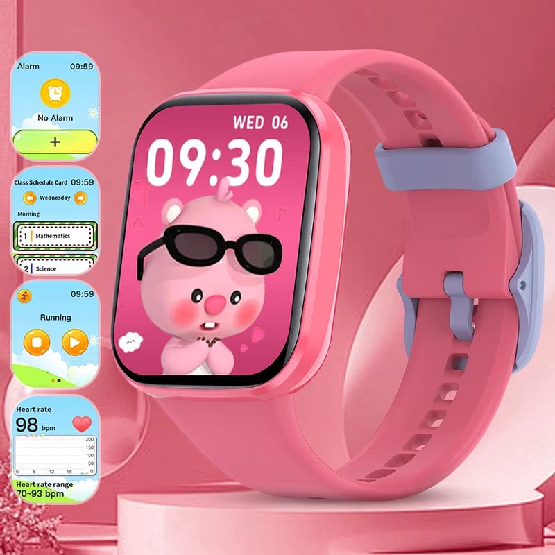 LIGE Kids Smart Watch per età 5-12 Regali per bambini Monitoraggio del sonno Promemoria sveglia Pedometro Torcia Smartwatch Orologi per bambini