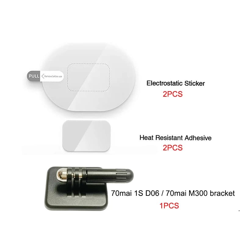 For 70mai Dash Cam 1S D06 / M300 M200 bracket for 70mai Set of accessories static adhesive glue for 70mai M300 bracket