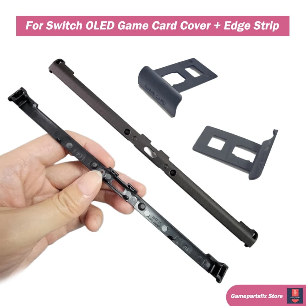 Brand New Game Card Cover Vassoio slot per schede di gioco per console di gioco NS OLED Parti di ricambio per Switch OLED Shell Edge Strip