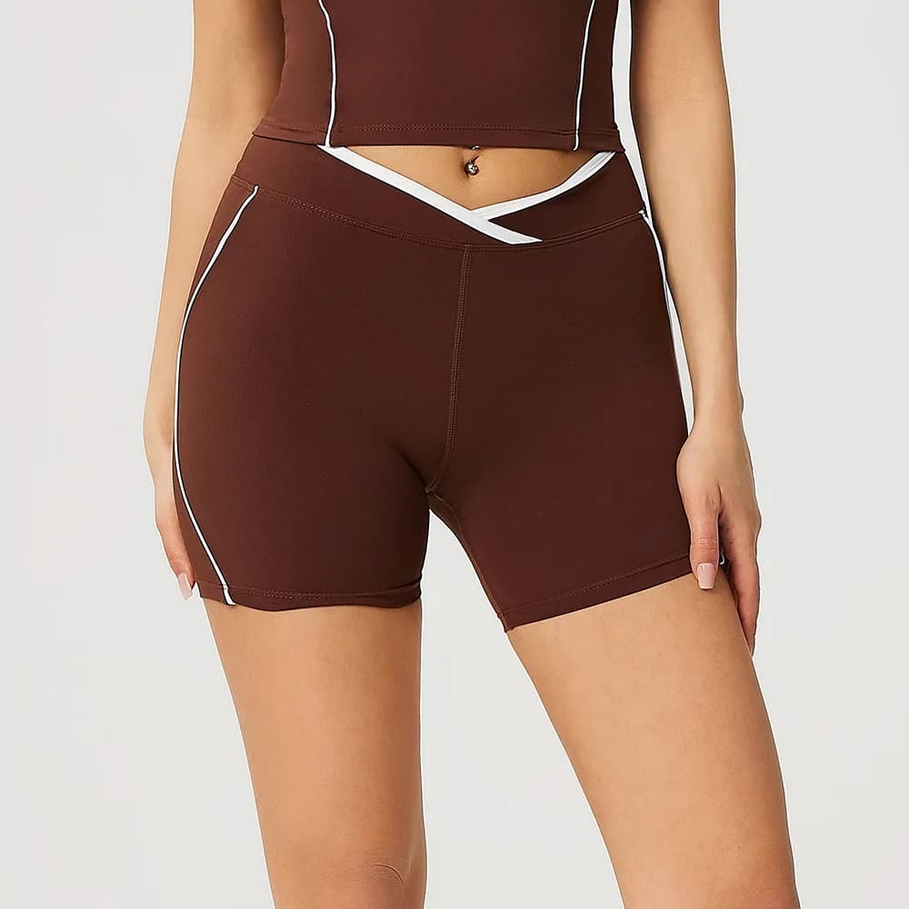 Pantaloncini Yoga Donna Effetto Scrunch Butt, Leggings a Vita Alta, Pantaloncini da Ciclismo Push Up, Pantaloncini Sportivi da Palestra per Corsa e Allenamento