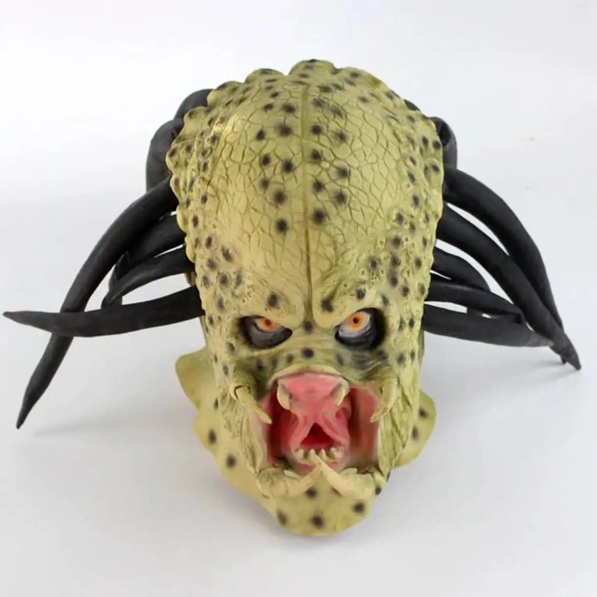Latex Movie Alien Predator Cosplay Acg Costume Helmet Props Adult Antenna Halloween Party Horror Full Face Head Mask