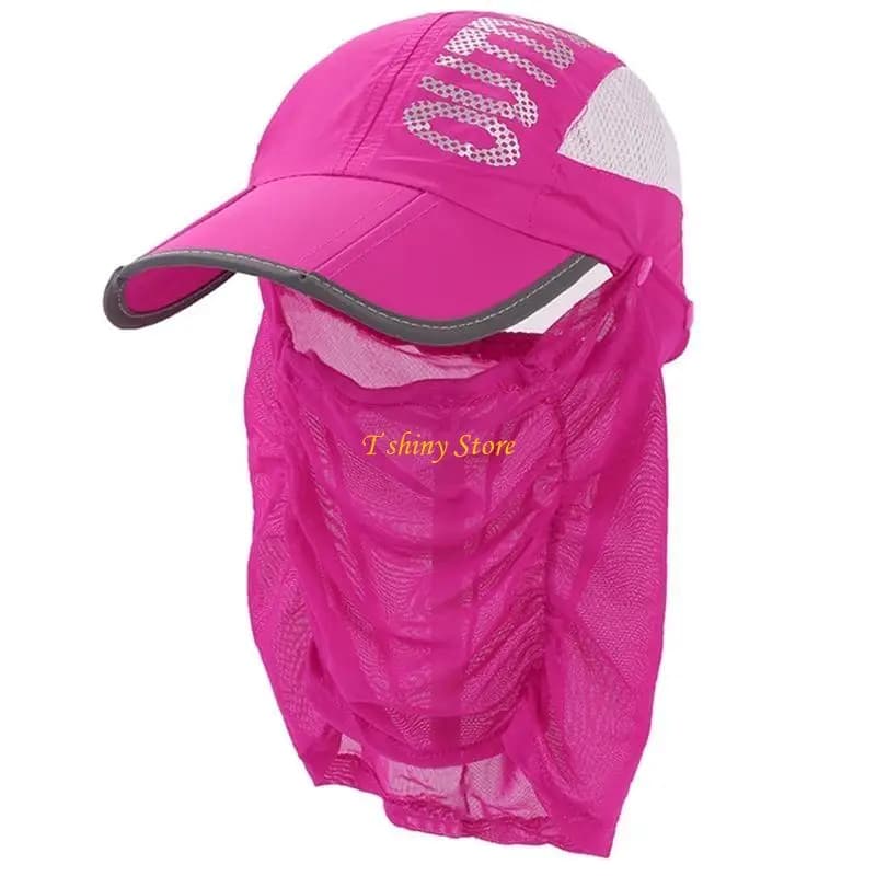 N58F Berretto da sole Cappello da pesca a larga Berretto da baseball pieghevole traspirante Cappello da sole per cappelli