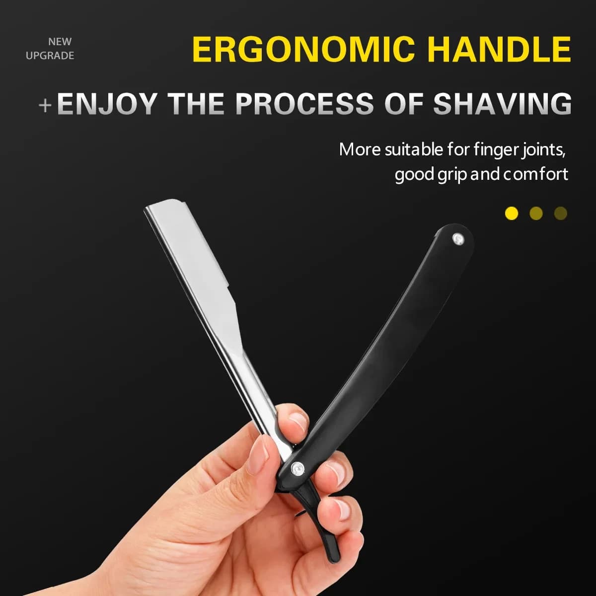 Satin Barber knife Razor for men's hair Manual with straight edge Stainless steel sharp cutter Supplies for folding beard