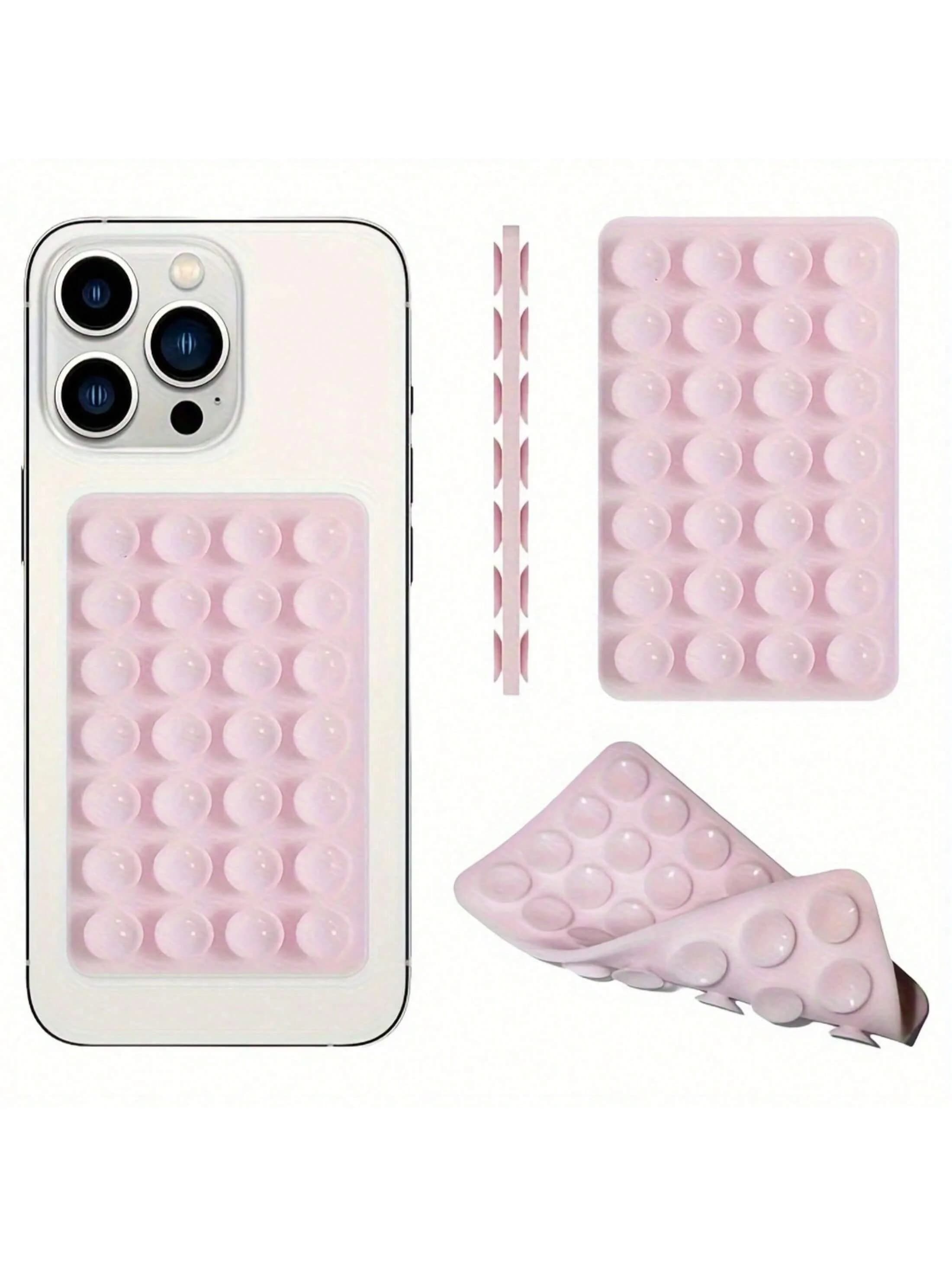 Double-Sided Silicone Suction Cup Phone Holder 28 Pads Universal Stand for Tablet & Charger