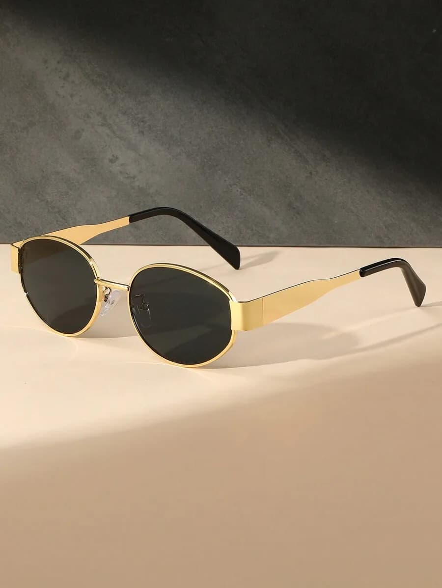 Unisex Metal Round Fashion Sunglasses For Daily Wear Beach Outdoor Travel