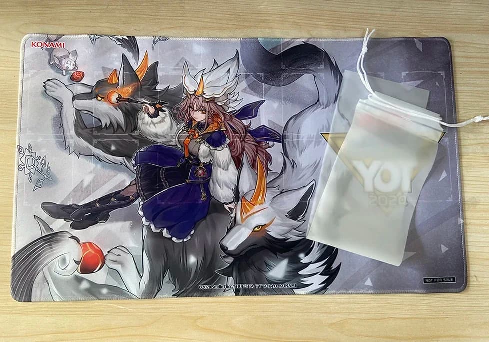 YuGiOh Silvy of The White Forest Tappetino da gioco TCG CCG Tappetino da gioco da tavolo Tappetino da gioco per carte collezionabili Tappetino per mouse in gomma antiscivolo Borsa gratuita