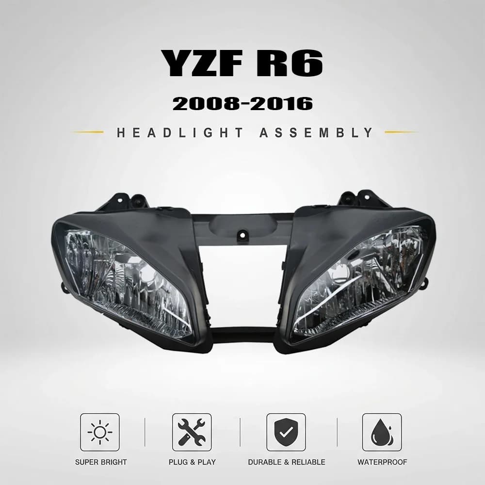 For Yamaha YZF-R6 YZF R6 2008-2016 Motorcycle Front Headlight Lamp Upper Fairing Bracket